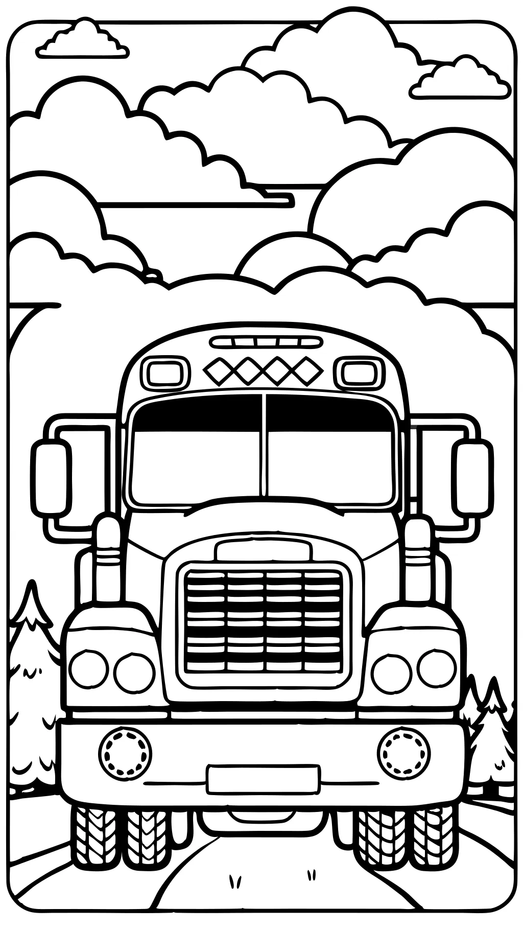 truck coloring page